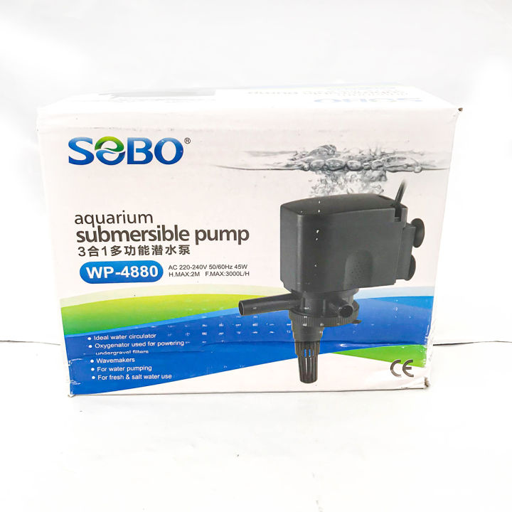 sobo-wp-4880-ปั้มน้ำตู้ปลา-ปั๊มน้ำบ่อปลา-45-w-3000-l-h-ราคาถูก-ปั้มตู้ปลา-ตู้ปลา-ไส้กรอง