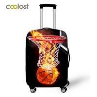 【Schuss】 Cool Fire Ball กระเป๋าเดินทางผ้าคลุมป้องกันสำหรับชาย Bagages Roulettes Fire Basket กระเป๋าเดินทางครอบคลุมอุปกรณ์การเดินทาง