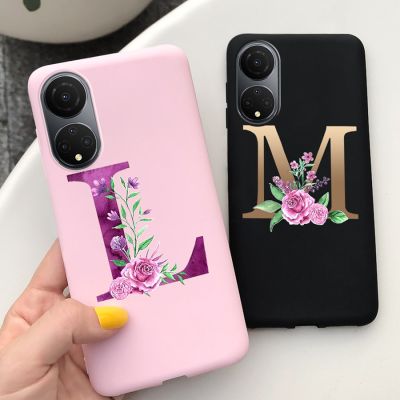 For Honor เคส X7 Luxury Letter Soft Silicone Phone Case For Honor X 7 HonorX7 Protector CMA-LX2ฝาหลัง