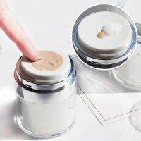 15/30/50/100ml Press-On Makeup Sub-Bottling Acrylic Vacuum Cream Bottle Lotion Face Creams Travel Refillable Empty Cosmetic Box