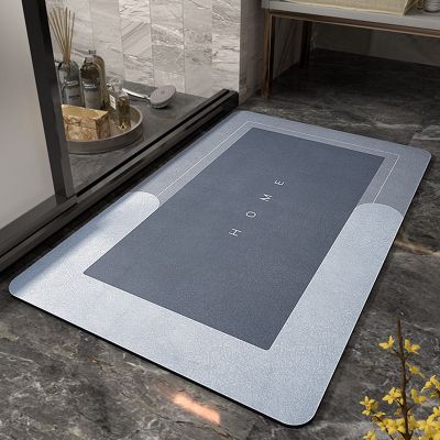 Skin Super Absorbent Bath Mat Quick Drying Bathroom Carpet Modern Simple Non-Slip Floor Mats Home Kitchen Mat