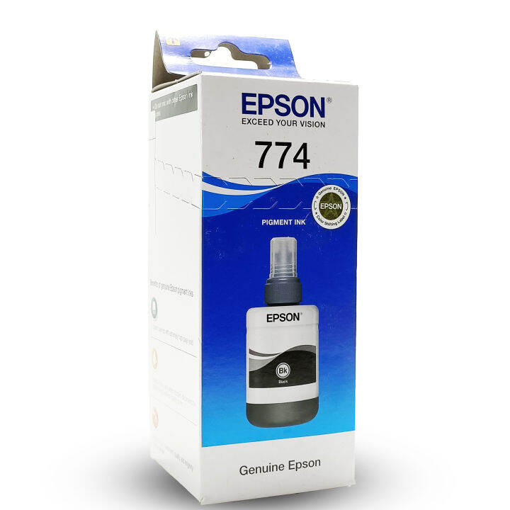 epson-774-หมึกแท้-สีดำ-ใช้กับ-m100-m200-l655-l605-l1455-พิมพ์ได้-6-000แผ่น-by-shopak