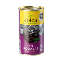 จอลก้า มะกอกดำสไลด์โฮจิบลังก้า 345 กรัม สินค้าจากสเปน - Sliced Black Hojiblanca Olives 345g Jolca brand from Spain