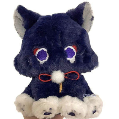 Genshin ของเล่นคอสเพลย์ของขวัญตุ๊กตามาสคอตสำหรับเด็ก,ของเล่นตุ๊กตุ่นฟิกเกอร์อนิเมะเกมแมวนุ่มนิ่มของเล่นกำมะหยี่แมว