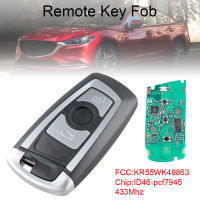 ระบบ CAS4เหมาะสำหรับ BMW KR55WK49863ไร้กุญแจ Kunci Remote Mobil อัจฉริยะ433Mhz