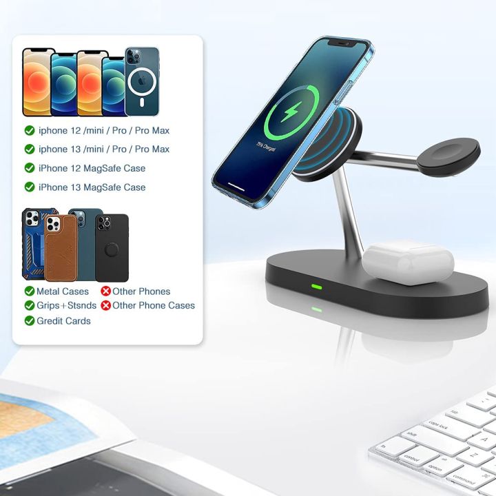 magnetic-wireless-charger-5-in-1-charger-station-fast-charging-dock-stand-with-led-night-light-compatible-for-magsafe-13