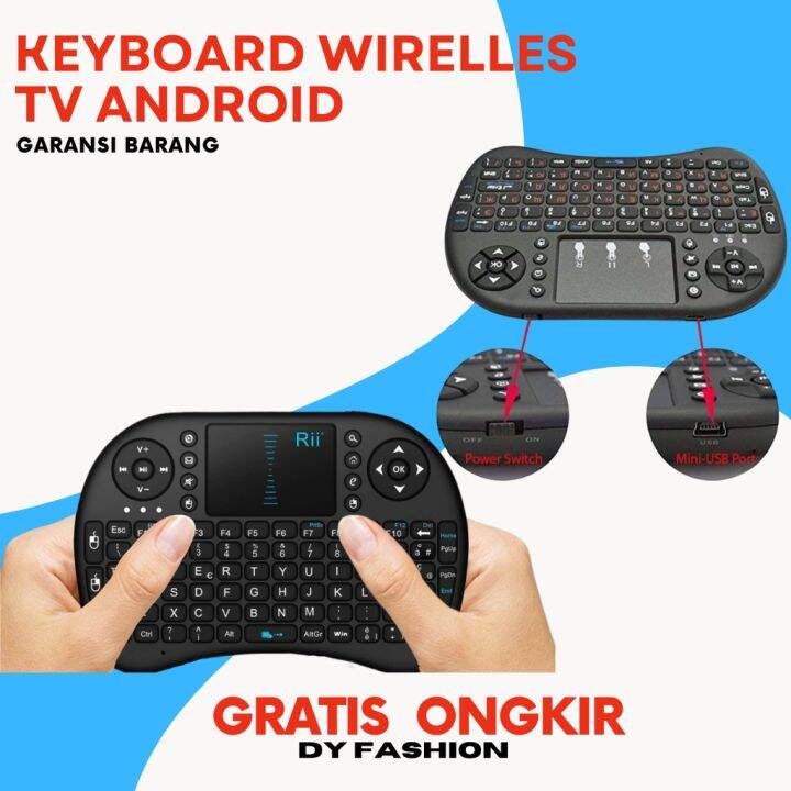 Premium Mini Keyboard Wireless SP712 dengan Touch Pad Fungsi Mouse i8