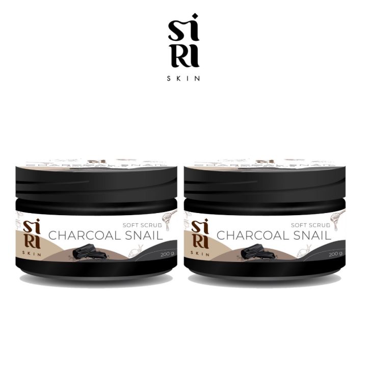 siri-skin-charcoal-snail-soft-scrub-2-กระปุก