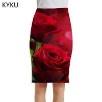 【CC】▧◆  KYKU Brand Skirts Flowers 3d Skirt Ladies Womens summer New