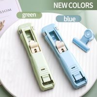 DELI Hand Paper Clipper With Refills Metal Stapler Paper Clips For Document Binding Stationery Office Supplies