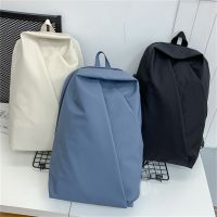 Mens Simple Fashion Nylon Canvas Backpack for Junior High School Students Backpack Large Capacity Travel Backpack School Bags 【AUG】