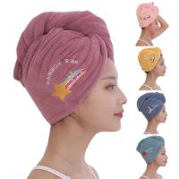 Quickly Dry Hair Towel Wrap Long Hair Quick Dry Towel Hat Lovely Cat Hair Drying Cap Towel For Women Wet Hair Curly Longer Hair Towels