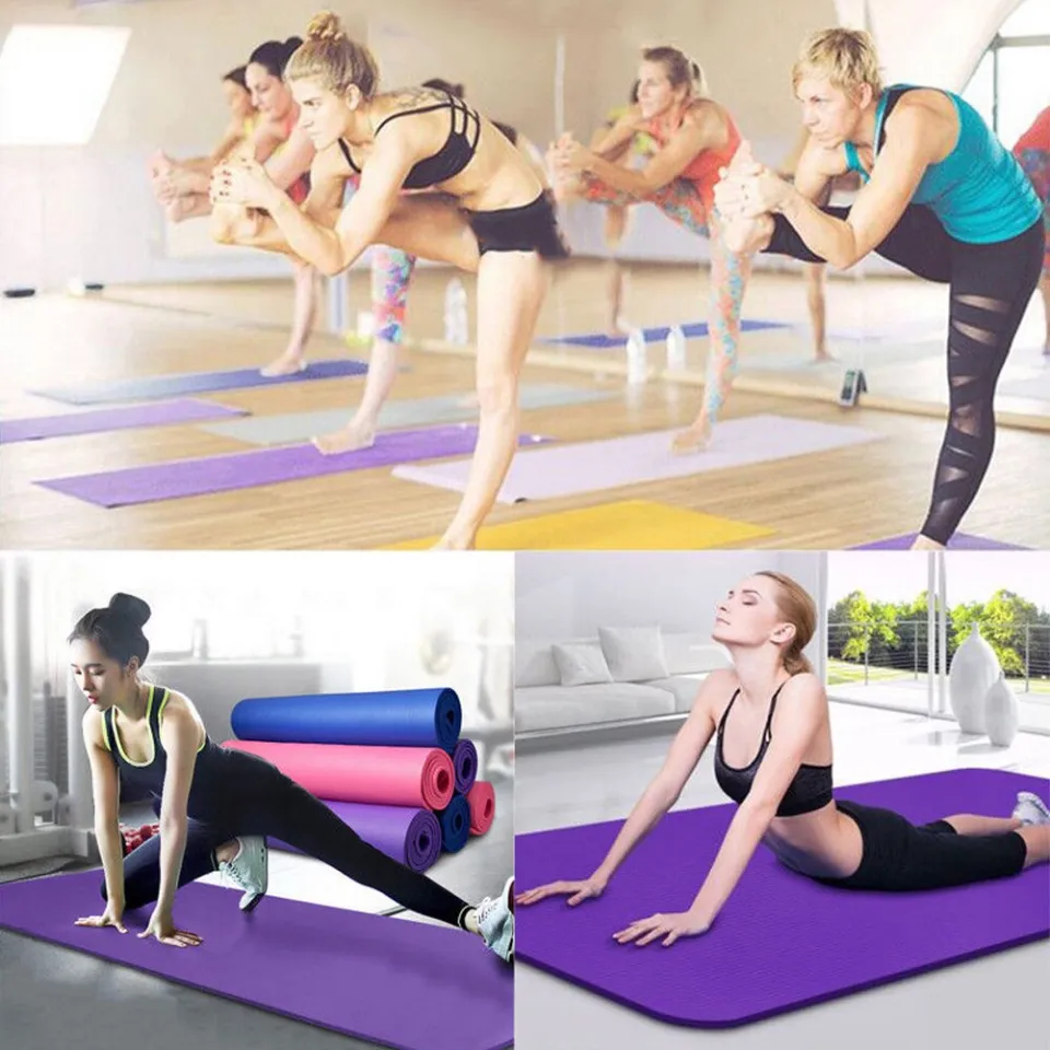 Non-Slip Yoga Mat Thick Large Foam Exercise Gym Fitness Pilates Meditation  Mats