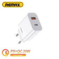 [2023ใหม่] เครื่องชาร์จ Remax PD 20W รองรับ USB Type C ชาร์จไฟเข้าเร็วพอร์ตแบบพกพาที่ชาร์จสำหรับไอโฟน Huawei ที่ชาร์จแบตเตอรี่โทรศัพท์ Xiaomi