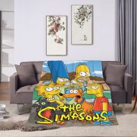 XZX180305  The Simpsons Customized Custom Sofa Blanket Ultra-Soft And w a rm Throw Blankets For Couch/Bed/Outdoor