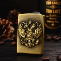 Flint Lighter Antique Bronze Inflatable Portable Lighters Cigarette Smoking Butane Lighter Gifts Classic Fashion