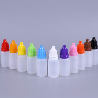 10Pcs/Lot 10ml Refillable Bottle Drop Eyes Bottles Squeezable Empty Plastic 10Pcs/Lot 5ml 10ml