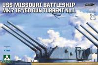 Takom 5015 172 Scale USS Missouri Battleship Mk.7 1650 Turret No.1 Model Kit