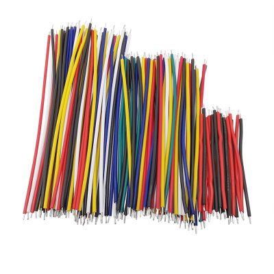 130Pcs 24AWG Breadboard Jumper Wire Cable Kit Tin-Plated PCB Solder Cable Flexible PVC Electronic Wire 5cm 8cm 10cm 6 Colors