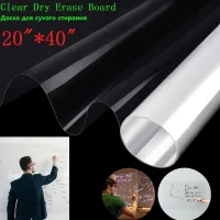 20 X40 Self-Adhesive Clear Film Dry Erase Board for Wall Glass Desk Transparent Writing Board Kids Drawing Board Wall Sticker