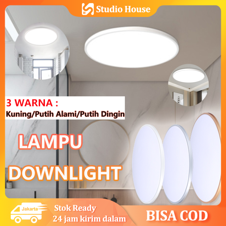 Downlight Led Panel Slim Inbow W W W W Bulat Putih Kuning V