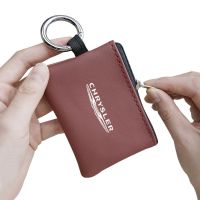 ✹ Car Key Bag Leather Coins Wallet Mini Card Pouch For Chrysler 300c Pacifica PT Cruiser Grand Country Voyager Town Crossfire