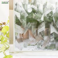 3D Crystal Effect Window Film Privacy Static Glass Vinyl Stained Glass Film Door Self Adhesive Covering Removable Window Sticker