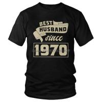 Mens Best Husband Since 1970 T-Shirt Harajuku Made in 1970 All Original Parts Tshirt Short Sleeve Unique T Shirt Cotton Tee 4XL 5XL 6XL