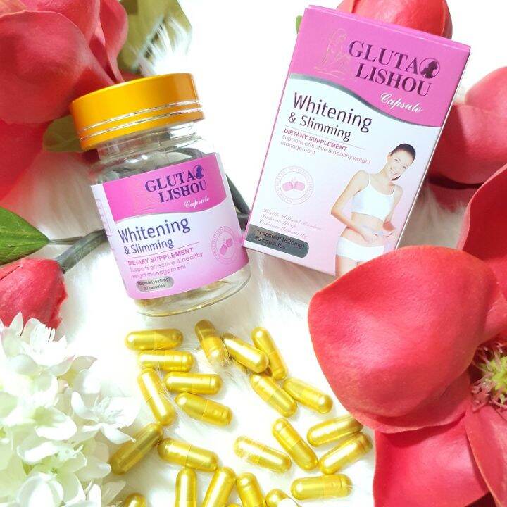 Effective Slimming And Whitening Capsule G.L.U.T.A L.I.S.H.O.U Whitening and Slimming Capsules | Lazada PH