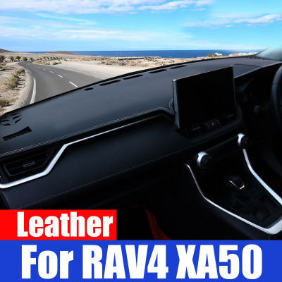 Car Dashboard Cover Pad Instrument Platform Desk Cover Mat Cars Trim For Toyota RAV4 XA50 2019 2020 2021 Accessories