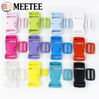 Meetee 5/10Sets 15/20/25mm Plastic Side Release Buckle Belt Tri-Glide Slider Clasp Webbing Bag Strap Adjustable Collar Accessory Bag Accessories