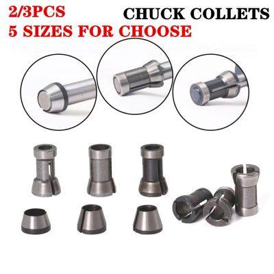 1-3pcs 6mm 6.35mm 8mm Collet Chuck เครื่องแกะสลักสูงเครื่องตัดแต่งเราเตอร์ไฟฟ้า Bit Collets ชุดราคาถูก