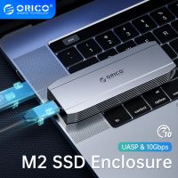 Orico เคสอลูมิเนียม M2 SATA SSD SATA 6Gbps NVMe 10Gbps PCIe Type C M.2 SSD Enclosure B&amp;M Key Solid State Drive Case รองรับ Windows MacOs Linux (DM2C3)