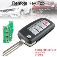 315 เมกะเฮิร์ตซ์ 4 ปุ่มอัพเกรด keyless E ntry กุญแจรีโมทรถยนต์ FOB เปลี่ยนกับ ID46 ชิป kbrastu15 เหมาะสำหรับ Nissan Versa/XTERRA