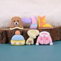 100/200 Pcs New Kawaii Cartoon /Bear/Hat/Scarf/Clothes/Cabochons Scrapbook Diy Party Hairpin Accessories Decorate Craft