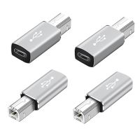 4 Pack USB C to USB B Adapter, Type C to USB MIDI Adapter for Midi Controller, Midi Keyboard,Audio Interface