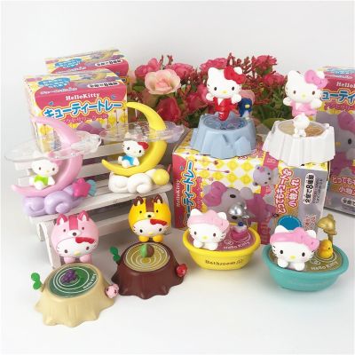 ZZOOI Kawaii Sanrio Toy Anime Figure KT Cat Moon Princess Kitty Action Figures Blind Box Cute Girls Gift Model Birthday Gift Toys Doll