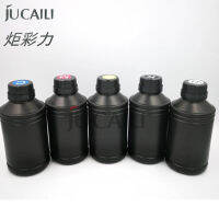 Jucaili หมึก UV ขนาด500มล. สำหรับวัสดุแข็งสำหรับ Epson XP600DX5หัวพิมพ์ DX7สำหรับ xuli allwin เครื่องพิมพ์อิงค์เจ็ทขนาดใหญ่ของมนุษย์