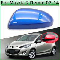 สำหรับ Mazda 2 Demio 2007 2008 2009 2010 2011 2012 2013 2014กระจกมองหลังฝาครอบกรณี Wing ด้านข้างกระจก Shell ทาสี