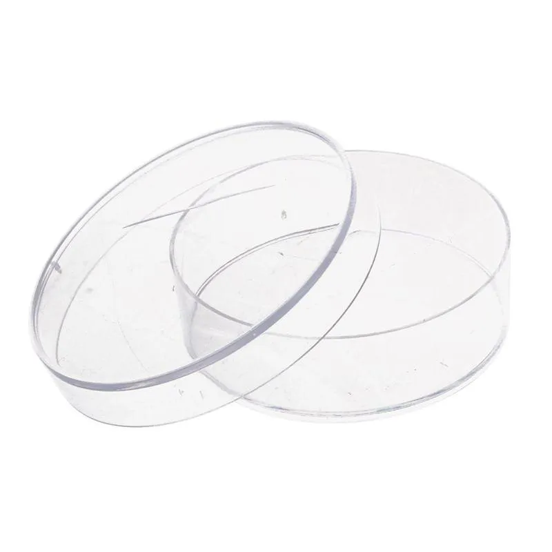 SOSW-10Pcs Sterile Petri Dishes w/Lids for Lab Plate Bacterial