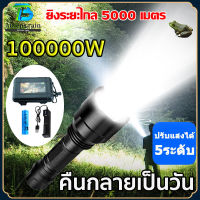 【ใช้งาน 20 ปีไม่เสียหาย 】ไฟฉายแรงสูง ไฟฉายกลางแจ้ง 10000000Wไฟฉายฉุกเฉินสำหรับใช้ในบ้านพกพามีแบตเตอรี่ในตัวสามารถชาร์จไฟได้โดยใช้ USB ไฟฉาย ไฟฉายพกพาชาร์จ ไฟ ฉายแบบชาร์จ ไฟฉายแบบชาร์จ ไฟฉายสว่างมากๆ ไฟฉายไฟแรงสูง ไฟฉายแรงสูงไกล ไฟฉายเดินป่า Flashlight