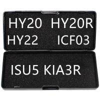 ต้นฉบับ2 In1 Lishi แบบ2 In 1 HY20R HY20 HY22 ICF03 ISU5อุปกรณ์ช่างกุญแจ KIA3R สำหรับการถอดรหัสรถยนต์และเลือกเครื่องมือ/ล็อต