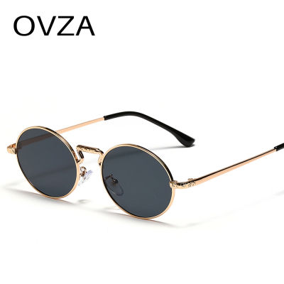 OVZA แว่นตากันแดดทรงรีย้อนยุคสำหรับผู้หญิง,แว่นตากันแดดวินเทจทรงกลมสำหรับผู้ชาย S009