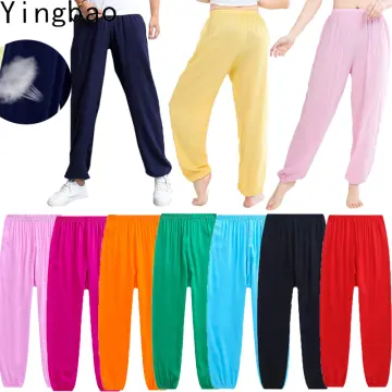 M-2XL Pants Women Summer Sport Yoga Gym Hot Pant Casual Loose Homewear High  waist Korean style Plus Size Ladies Long Modal Cotton Home Wear Comfy Harlan  trousers