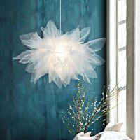 [COD] Personality Yarn Chandelier Bedroom Study Hotel Fabric Decoration Lighting