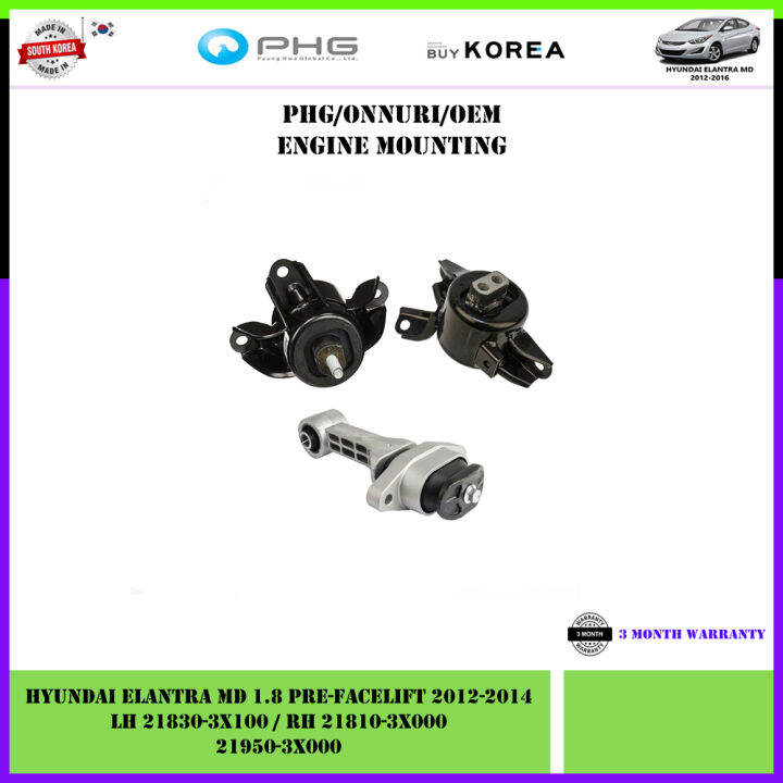 Hyundai Elantra MD 1.8 PreFacelift 20122014 Oem Engine Mounting (LH