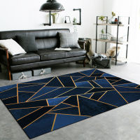 Geometric Lines Carpets For Modern Living Room Blue Black Gray Gold Green Yellow Triangular Marble Rugs Nordic Ins Home Decor