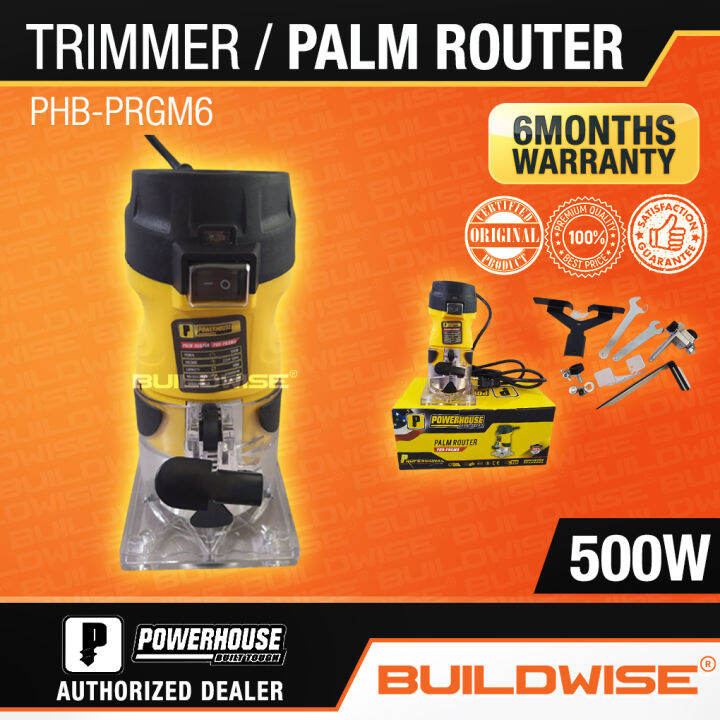 Powerhouse Palm Router 500 Watts PHBPRGM6「BUILDWISE®」 Lazada PH