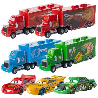 Pixar Racing 2ของเล่น Lightning Mcqueen Jackson Storm Mike Le Truck 1:55โมเดลรถอัลลอยของขวัญเด็กชายบูติก