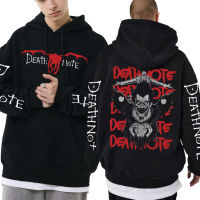 Anime Death Note Yagami Light Misa Amane Graphic Hoodie Man Fleece Cotton Oversized Streetwear Men Women Manga Vintage Hoodies Size Xxs-4Xl